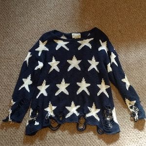 Wildfox seeing stars lennon sweater (white label)